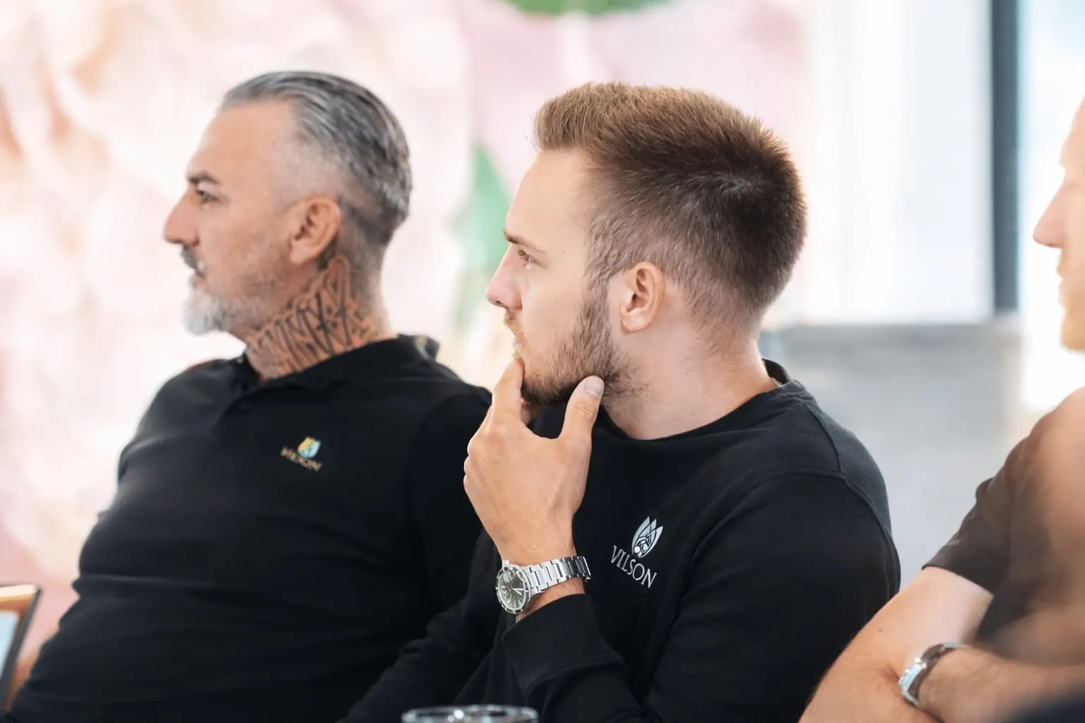 Das Vilson-Team bei der Besprechung