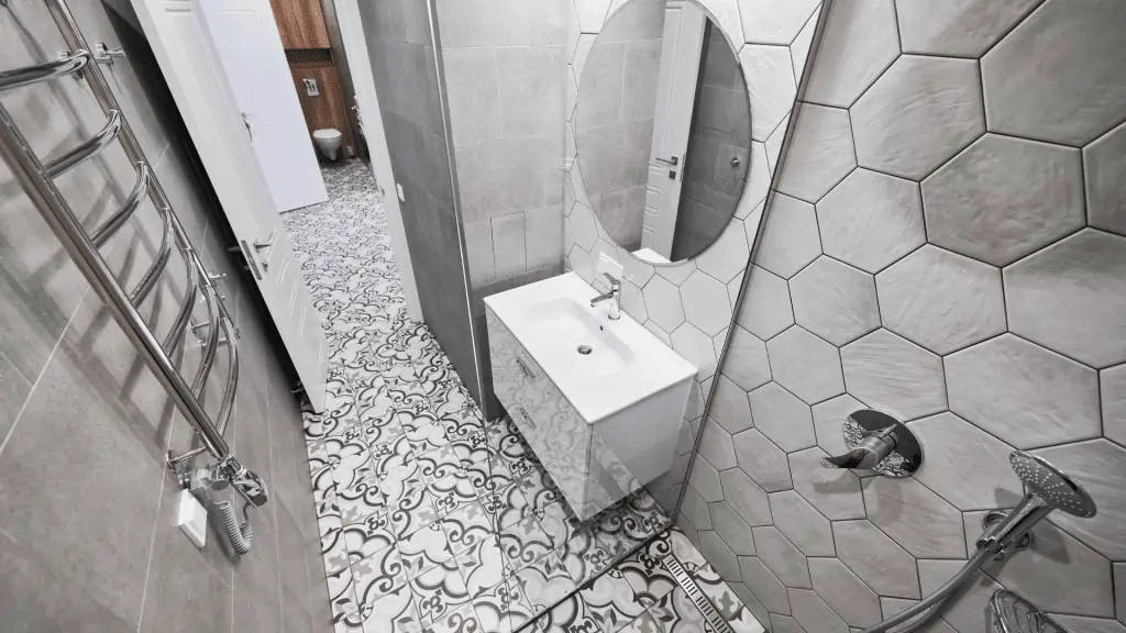 Badsanierung im Rahmen einer Komplettsanierung in Augsburg