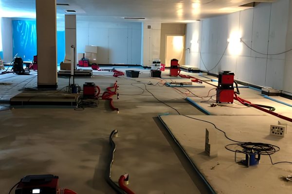 Bautrocknung nach Wasserschaden mit professioneller Trocknungstechnik